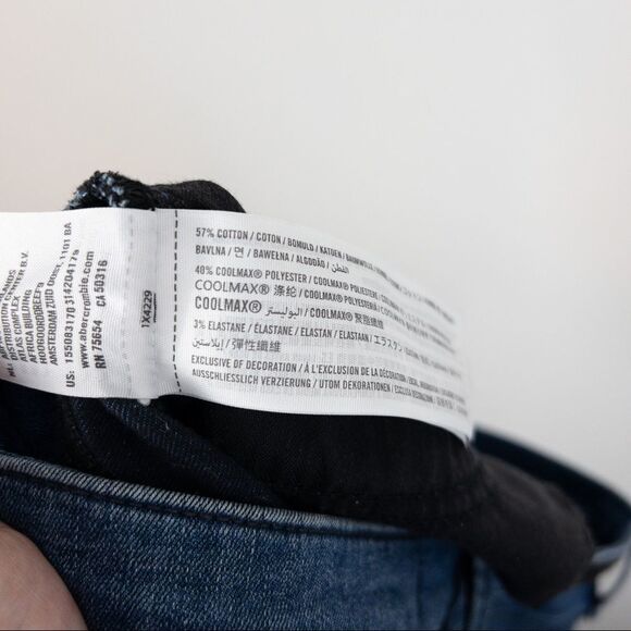 Abercrombie & Fitch Womens Size 28 Ankle Length Raw Hem High Rise Skinny Jean - Picture 9 of 11